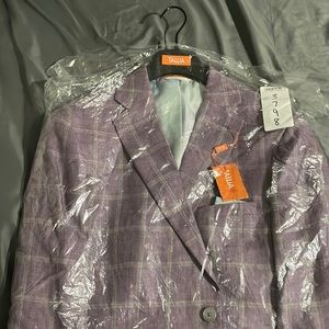 *BRAND NEW* Men’s blazer with gray checker boxes detailing